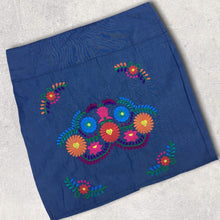 Load image into Gallery viewer, Handmade Mexican Embroidered Skirt - Short Floral Mexican Pencil Skirt