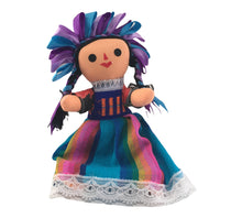 Load image into Gallery viewer, Handmade 10" Mexican Rag Doll - Lele Doll - Maria Doll - Muñeca Maria Mexicana