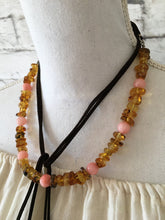 Load image into Gallery viewer, Women's Mexican Amber Necklace - Amber Necklace - Women's Necklace - Amber Jewelry - Bohemian Necklace - Bohemian Jewelry - Gift for Her