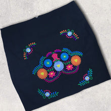 Load image into Gallery viewer, Handmade Mexican Embroidered Skirt - Short Floral Mexican Pencil Skirt