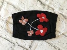 Load image into Gallery viewer, Handmade Face Mask - Fabric Face Mask - Mexican Face Mask - Mexican Hand Embroidered Face Mask - Cubrebocas de Tela - Topabocas de Tela
