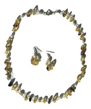 Load image into Gallery viewer, Women's Mexican Amber Necklace & Earring Set - Mexican Amber Jewelry - Amber Necklace - Amber Earrings - Mexican Necklace - Gift for Her