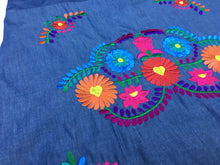 Load image into Gallery viewer, Handmade Mexican Embroidered Skirt - Short Floral Mexican Pencil Skirt