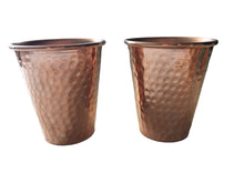 Load image into Gallery viewer, Set of 2 Handmade Hammered Mexican Copper Tumbler Glasses - 12oz - Moscow Mule