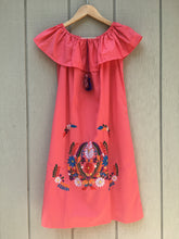 Load image into Gallery viewer, Women's Handmade Off the Shoulder Embroidered Mexican Dress - Vestido Mexicano