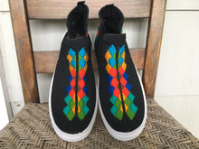 Load image into Gallery viewer, Mexican Artisan Canvas Sneaker Shoses - Zapatos Artesanos - Womens 11 Mens 9.5