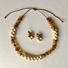 Load image into Gallery viewer, Women's Mexican Amber Necklace & Earring Set - Mexican Amber Jewelry - Amber Necklace - Amber Earrings - Mexican Necklace - Gift for Her