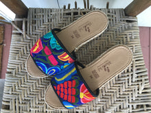 Load image into Gallery viewer, Handmade Mexican Embroidered Slide Sandals - Zapatos Artesanos - Size Womens 7