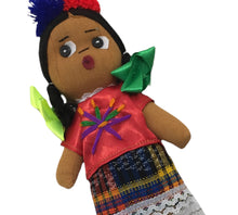 Load image into Gallery viewer, Handmade 10" Mexican Rag Doll - Chiapas Mexico Doll - Muñeca Mexicana