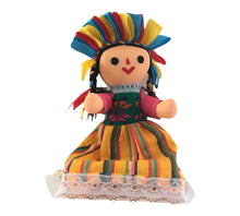 Load image into Gallery viewer, Handmade 10" Mexican Rag Doll - Lele Doll - Maria Doll - Muñeca Maria Mexicana