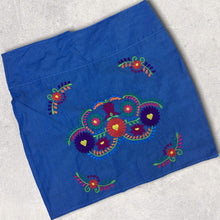 Load image into Gallery viewer, Handmade Mexican Embroidered Skirt - Short Floral Mexican Pencil Skirt