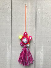 Load image into Gallery viewer, Handmade Hand Embroidered Mexican Felt Star Pom Pom Tassel - Rainbow