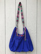 Load image into Gallery viewer, Handmade Floral Embroidered Mexican Satchel Morral Bag - Bolsa Bordada Mexicana