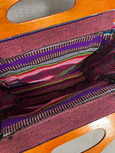 Load image into Gallery viewer, Handmade Mexican Baja Hoodie Bag Purse with Wood Handle
