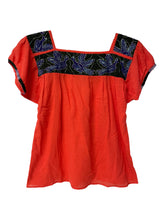 Load image into Gallery viewer, Handmade Embroidered Mexican Blouse - Size Small / Medium
