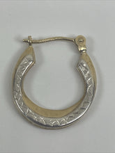 Load image into Gallery viewer, Vintage Multi Tone Gold 14K  Earrings Hoop Circular Hand Crafted Bohemian
