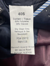 Load image into Gallery viewer, Tommy Hilfiger Blazer Mens Size 40S Navy Solid Modern Fit Business 2 Button
