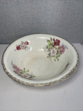 Load image into Gallery viewer, Vintage Sydney Floral Serving Bowl 16” Large Rose Pattern Gold Trim Ceramic Bowl
