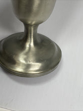 Load image into Gallery viewer, Pair of Vintage Continental Mark Pewter Bud Vases / Cup #857 – 11” Tall Lot
