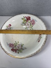 Load image into Gallery viewer, Vintage Sydney Floral Serving Bowl 16” Large Rose Pattern Gold Trim Ceramic Bowl

