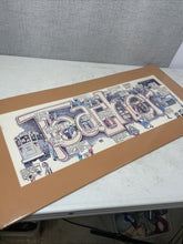 Load image into Gallery viewer, Peter 1983 School Life Cartoon Print Signed Vintage Matted 30” Pre Owned
