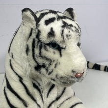 Load image into Gallery viewer, Vintage Large White Tiger Plush Stuffed Animal Toy Manufactured By Kellytoy USA
