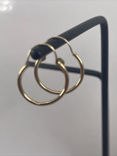Load image into Gallery viewer, Vintage Yellow Gold 14K  Earrings Signed Circular Huggie Women´s Jewelry
