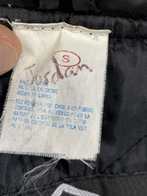 Load image into Gallery viewer, Vintage Harley Davidson Women's Black Poly Vinyl Embroidered Logos  Jacket Small
