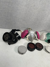 Load image into Gallery viewer, 3M Full Face Respirator Mask 6800 w/ 6001 Cartridges Filters Accessories Lot
