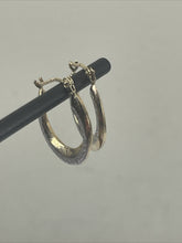 Load image into Gallery viewer, Vintage Multi Tone Gold 14K  Earrings Hoop Circular Hand Crafted Bohemian
