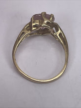 Load image into Gallery viewer, Vintage Women’s 14K Yellow Gold 2.6 gr. Heart Shaped Amethyst Ring, Size 6

