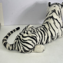 Load image into Gallery viewer, Vintage Large White Tiger Plush Stuffed Animal Toy Manufactured By Kellytoy USA
