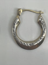 Load image into Gallery viewer, Vintage Multi Tone Gold 14K  Earrings Hoop Circular Hand Crafted Bohemian
