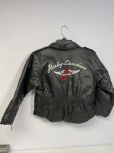 Load image into Gallery viewer, Vintage Harley Davidson Women's Black Poly Vinyl Embroidered Logos  Jacket Small
