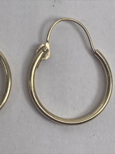 Load image into Gallery viewer, Vintage Yellow Gold 14K  Earrings Signed Circular Huggie Women´s Jewelry
