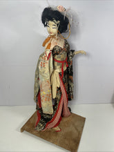 Load image into Gallery viewer, Vintage KYUGETSU Waka-Shu Yamaha Japanese Samurai Doll 22” *Needs Restoration
