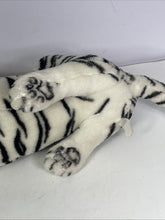 Load image into Gallery viewer, Vintage Large White Tiger Plush Stuffed Animal Toy Manufactured By Kellytoy USA
