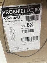 Load image into Gallery viewer, DuPont Proshield 60 Collared Disposable Suit Coveralls | 20 Suits Size 6X New
