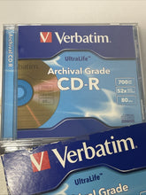 Load image into Gallery viewer, 700MB 52x UltraLife Archival Grade Gold Recordable Disc CD-R, 5-Disc Jewel Case
