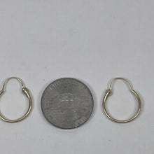 Load image into Gallery viewer, Vintage Yellow Gold 14K  Earrings Signed Circular Huggie Women´s Jewelry
