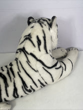 Load image into Gallery viewer, Vintage Large White Tiger Plush Stuffed Animal Toy Manufactured By Kellytoy USA
