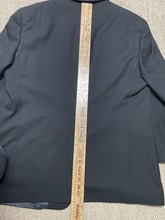 Load image into Gallery viewer, Hart Schaffner Marx HSM 100’s  Black 2-Btn Blazer Jacket 46R Single Vent

