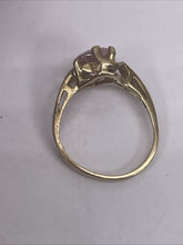 Load image into Gallery viewer, Vintage Women’s 14K Yellow Gold 2.6 gr. Heart Shaped Amethyst Ring, Size 6
