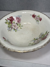 Load image into Gallery viewer, Vintage Sydney Floral Serving Bowl 16” Large Rose Pattern Gold Trim Ceramic Bowl
