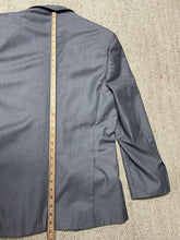 Load image into Gallery viewer, Men’s Porto Filo Extra Fine Italian Tailored Gray  Suit Set Jacket 44R 38x29
