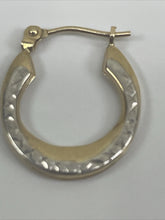 Load image into Gallery viewer, Vintage Multi Tone Gold 14K  Earrings Hoop Circular Hand Crafted Bohemian
