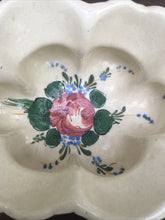Load image into Gallery viewer, Vintage Porcelain Floral Italy Made Centerpiece Bowl Hand Painted 9.5” Length
