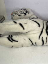 Load image into Gallery viewer, Vintage Large White Tiger Plush Stuffed Animal Toy Manufactured By Kellytoy USA
