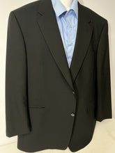 Load image into Gallery viewer, Hart Schaffner Marx HSM 100’s  Black 2-Btn Blazer Jacket 46R Single Vent
