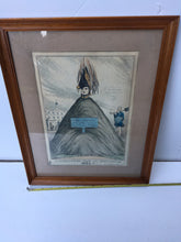 Load image into Gallery viewer, Tableaux Cadres Illustration "A" 18"x14.5" Examples Laconic by CMotte Leicester

